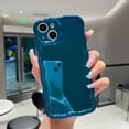 thumbnail image 2 of for iPhone 14 Phone Case,Cute Laser Colorful Retro Exquisite Curly Wave Wavy Edge Case,Aesthetic Soft TPU Protective Case for iPhone 14 6.1 Inch,Dark Green, 2 of 9