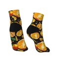 thumbnail image 4 of Bingfone Tangerine Design Patterned Men'S Women'S Casual Cotton Socks, 4 of 9