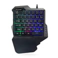 thumbnail image 1 of Teclado de una mano gamer Storyland TC.16 negro con luz 8 colores, 1 of 3