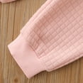 thumbnail image 5 of Gureui Toddler Baby Girls Winter Clothes 2pcs, Solid Color Long Sleeve Hoodie Tops Pants Outfits, 5 of 7