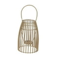 thumbnail image 6 of DecMode 8"W, 12"H Metal Contemporary Candle Lantern, Gold, 1 - Piece, 6 of 7