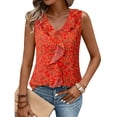 thumbnail image 1 of Blusa Gaharu Professional Tops para Mujer Sin Mangas Roja M, 1 of 6