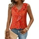 thumbnail image 1 of Blusa Gaharu casual de negocios para mujer, sin mangas, roja, XXL, 1 of 5