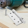 thumbnail image 6 of CIMAXIC Cimaxic Sturdy Self-Closing Door Hinges for Wood Cases Silver 4Pcs, 6 of 6