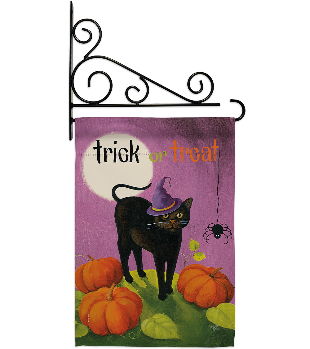 Halloween Cat Garden Flag Set Fall 13 X18.5 Double-Sided Decorative ...