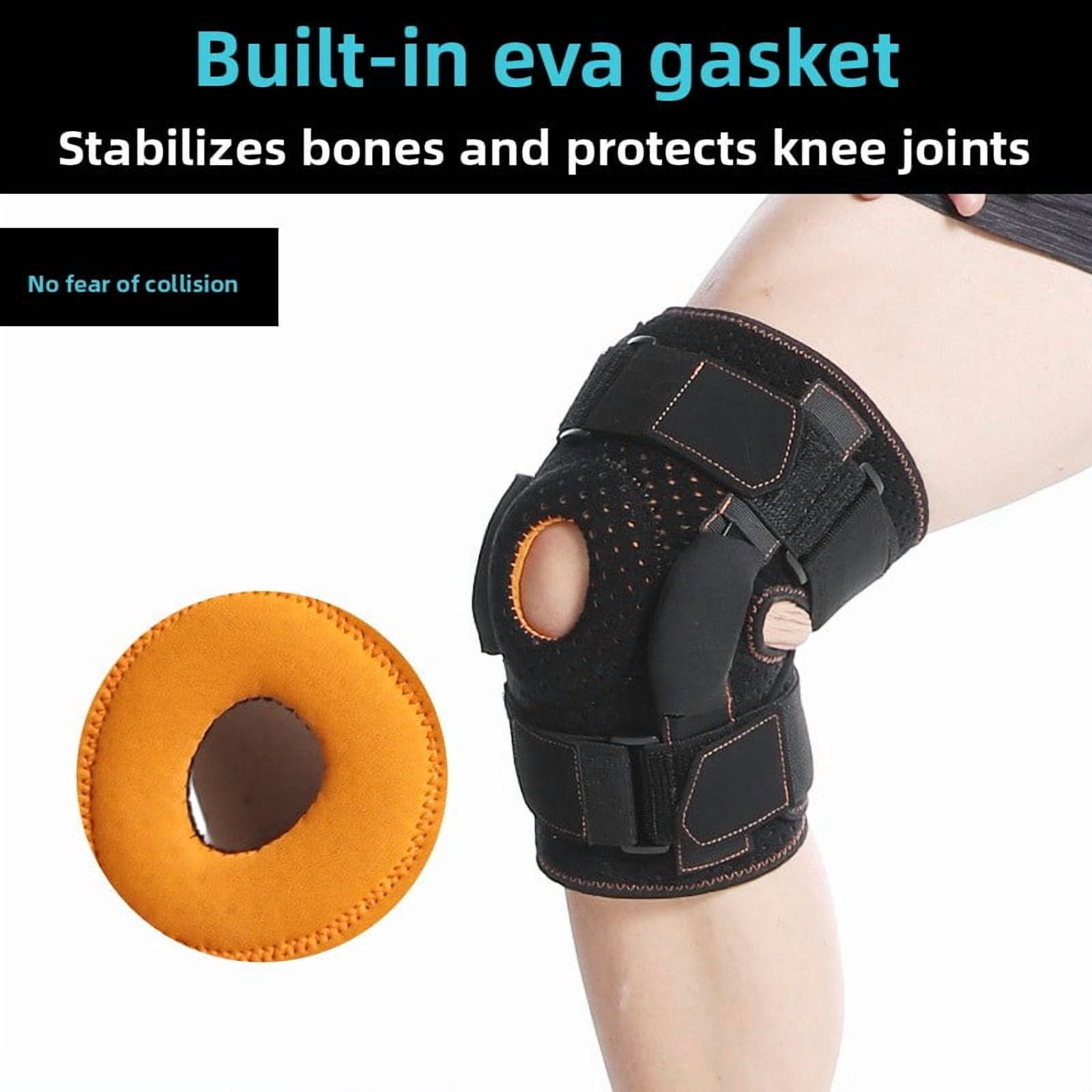 Hinged Knee Brace with Aluminum Alloy Support – Meniscus Tear Recovery, Ligament Protection, Adjustable Knee Support for Sports & Injury Prevention