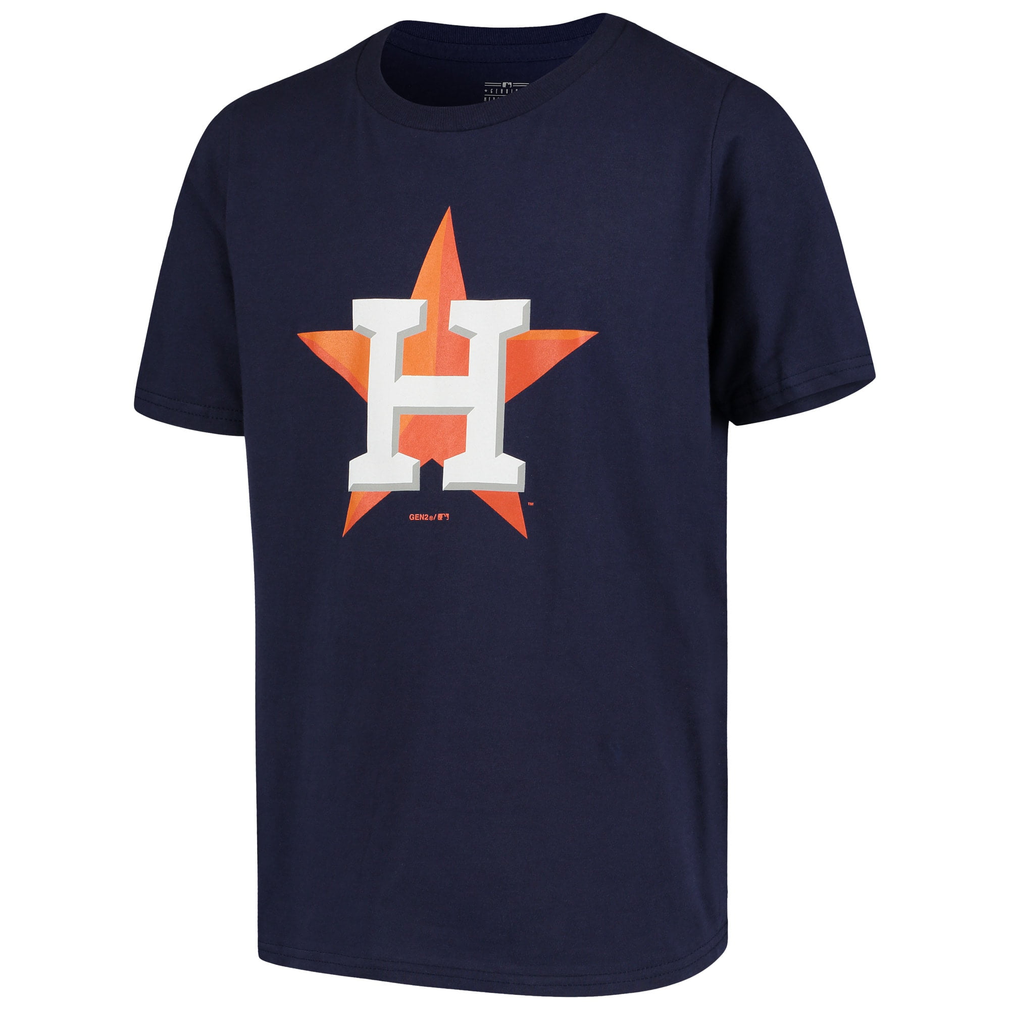 Outerstuff Houston Astros Youth Boys Primary Logo T-Shirt Navy 