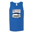 thumbnail image 2 of Wild Bobby, Ford Mustang Country USA 1964 Vintage American License Plate, Cars and Trucks, Men Graphic Tank Top, Royal, Large, 2 of 4