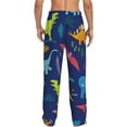 thumbnail image 3 of Balery Men'S Dinosaurs Pants,Sleepwear Pants,Pajama Pants,Pj Bottoms Drawstring And Pockets-Small, 3 of 9