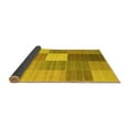 thumbnail image 2 of Ahgly Company Indoor Rectangle Checkered Yellow Modern Area Rugs, 8' x 12', 2 of 4