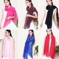 thumbnail image 2 of Foulard Châle Longue en Coton et Lin pour Femmes, Mode, Couleur Unie, Étole, Pashmina, 2 of 11