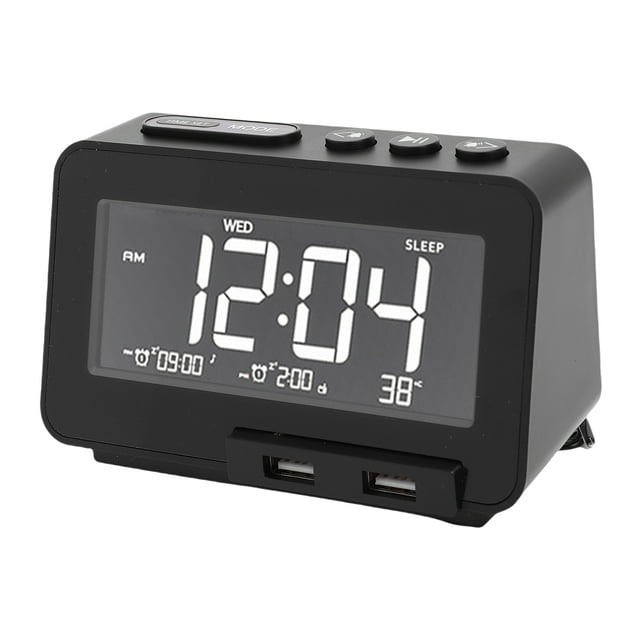 Temporizador De Despertador De Reloj De Altavoz Con Pantalla LCD, Brillo Sin Paso, Adecuado Para Múltiples Usuarios, Conecta Automáticamente A Varios
