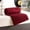 Burgundy, variant on Exclusivo Mezcla Queen Size Fleece Blanket for Bed, 27.5x39.7 Inches Stylish Jacquard Velvet Soft Blanket, Fuzzy Cozy Lightweight for Winter, rose pink