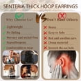 thumbnail image 7 of YOUNGYUE Silver Plated Hoop Earrings for Women, 50mm Hypoallergenic Thick Silver Hoops with Cubic Zirconia, 7 of 7