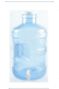 5 Gallon Polycarbonate Water Bottle with Dispenser and Handle, Blue