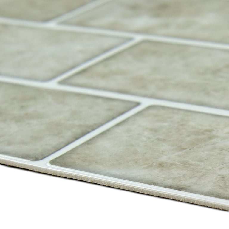 Long King Tile 12x12 Peel and Stick Backsplash Tile Removable Subway  Self-Adhesive Kitchen Backsplash Thicker Design(10-Pack) 