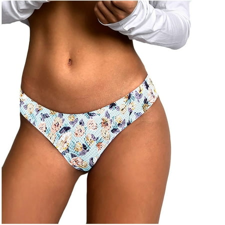

VerPetridure Thongs for Women Pack Cotton Underwear Sexy Panties for Women 1 Pieces Women Sexy Print Lingerie Temptation Low-waist Panties Thongs Underwear