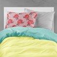 thumbnail image 2 of Carolines Treasures BB7513PILLOWCASE Watercolor Red Roses & Polkadots Fabric Standard Pillowcase, 2 of 2