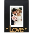 thumbnail image 2 of Isaac Jacobs 5x7 (Matted 4x6) Black “Love” Tabletop Picture Frame, 2 of 4