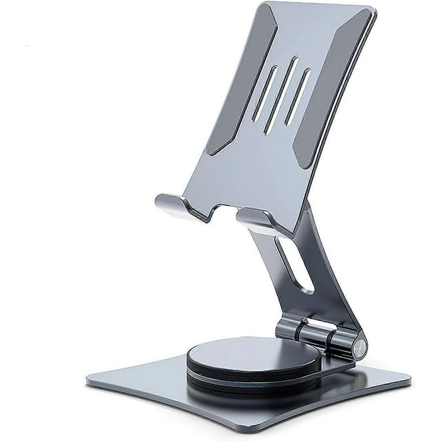 phone holder, adjustable phone holder, desktop rotating phone holder, compatible with iPhone 11 Pro, SE, XR, 8 Plus 7 6 (grey)