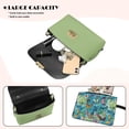thumbnail image 4 of Pzuqiu Colorful Butterflies Crossbody Bags for Women Leather Lightness Vintage Functional Leather Quilted Shoulder Bag with Chain Strap Fashion Versatile for Teen Girls-Women, 4 of 7