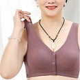 thumbnail image 5 of Audhol Bras for Women Bras for Women Adjustable Strap Full Coverage Up Bras Comfortable No Underwire Wireless Bras Womens Wireless Bras Khaki 44, 5 of 9