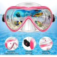 thumbnail image 2 of Equipo de snorkel para adultos, máscara de buceo seca y snorkel para hombre y mujer, color rosa, 2 of 5