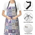 thumbnail image 4 of Kdxio Lavender Flowers Apron with Pockets Adjustable Kitchen Aprons for Men Women Waterproof Aprons for Cooking,Drawing,Crafting, Baking Household Cleaning, 4 of 8