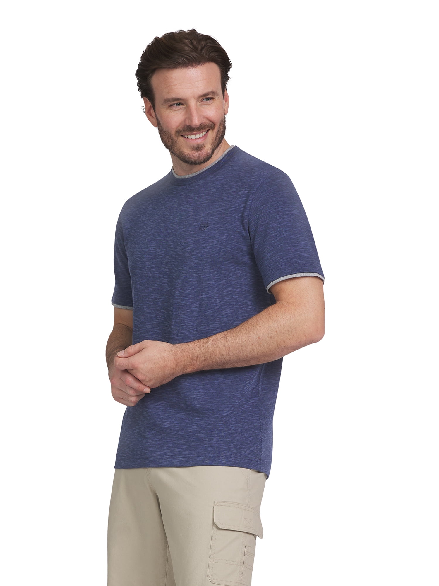 Chaps Men's & Big Men's Seacoast Wash Crew Neck T-Shirt with Short Sleeves, Sizes S-2XL