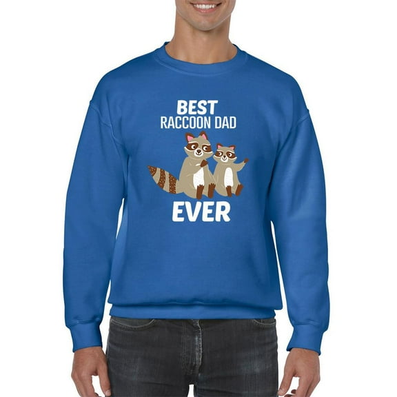 Best Raccoon Dad Ever Sweatshirt Men -Smartprints Designs, Male 5X-Large
