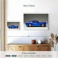 thumbnail image 3 of Elephant Stock Old Blue Sports Car Wall Art - Horizontal Canvas Wall Art - Bedroom Wall Decor - Transportation Canvas - Blue And Gray Decor - 12" x 8", 3 of 4