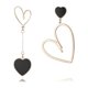 thumbnail image 1 of Pendientes no coincidentes Pendientes de corazón asimétricos cuelgan lindos pendientes de amor Pendientes colgantes de reina de corazón para mujeres y niñas Pendientes llamativos regalo para aniversario de San Valentín brillar Electrónica, 1 of 4