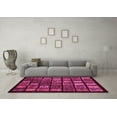thumbnail image 3 of Ahgly Company Indoor Square Abstract Pink Modern Area Rugs, 5' Square, 3 of 4