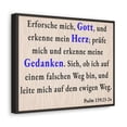 thumbnail image 2 of Scripture Walls Psalm 139:23-24 Search Me God German Bible Verse Canvas Christian Wall Art Ready to Hang Unframed, 2 of 19