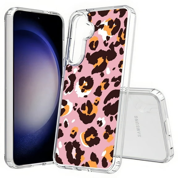 TalkingCase Slim Fit Phone Case Compatible for Samsung Galaxy S25(Not S25  Plus/Ultra), Pink Leopard 2 Print, Lightweight,Flexible, USA Print
