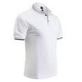 thumbnail image 1 of Camisa a rayas slim fit para hombre: prenda informal de negocios, tejido transpirable para primavera/verano/otoño, estampado elegante y sofisticado, 1 of 3