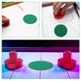 thumbnail image 2 of OULII 8Pcs Table Hockey Pusher Stickers Light Green Polyester Fiber Replacement Set, 2 of 7