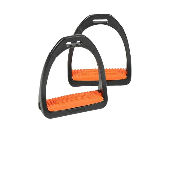 Shires COMPOSITI Étriers Profil PREMIUM (Adultes, Orange)