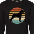 thumbnail image 4 of Inktastic Boxer Dog Vintage Silhouette Long Sleeve T-Shirt, 4 of 5