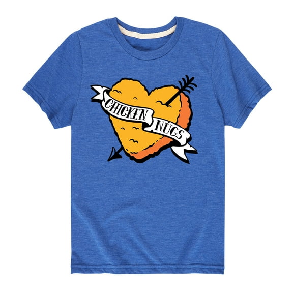 Instant Message - Valentine's Day Heart Nugget Tattoo - Toddler And Youth Short Sleeve Graphic T-Shirt