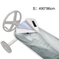 thumbnail image 4 of Swimming Pool Solar Blanket Reel Roller Protective Winter Summer Cover 490X96cm Pool Reel Covers Pool Blanket Covers Gray, 4 of 8