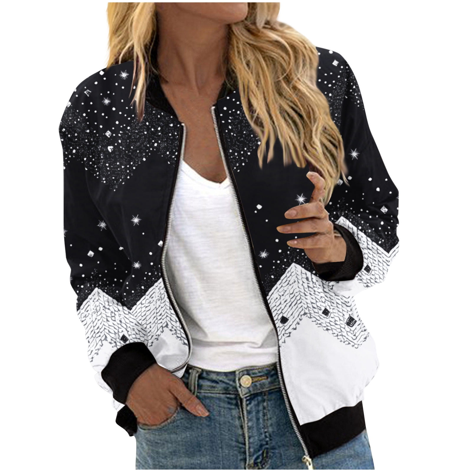 Moncler womens Grenoble Blavy Patterned Short Down Jacket, 1