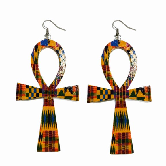 Ankh Earrings Multi-Color