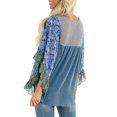 thumbnail image 3 of Womens Chunky Turtleneck Pullover Sweater Asymmetric Hem Cowl Neck Fleece Tops, 3 of 5