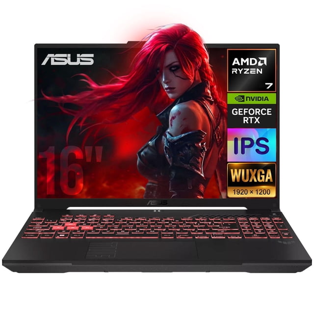 Laptop Gamer ASUS TUF Gaming A16 GeForce RTX 4050 6GB Ryzen 7 170 16GB DDR5 512GB SSD Pantalla 16” WUXGA 144Hz Windows 11 Teclado Ingles
