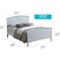 thumbnail image 2 of Glory Furniture Hammond Queen Panel Bed in White, 2 of 2