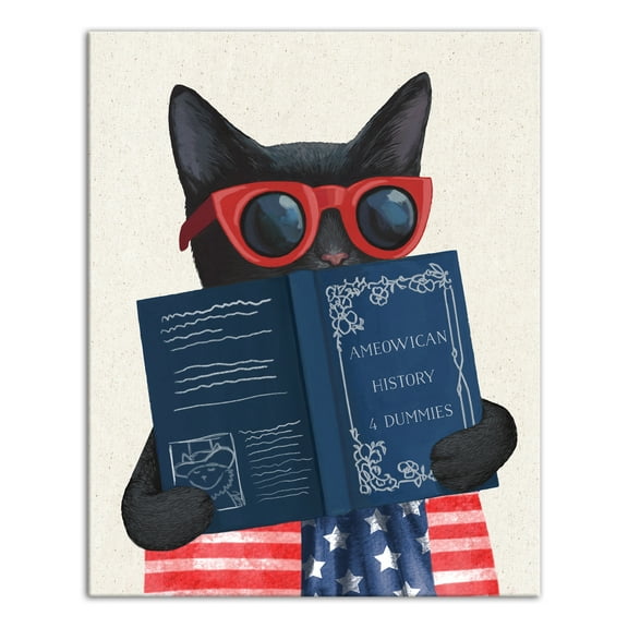 Creative Products Patriotic Cat 16 x 20 Canvas Wall Art