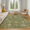 thumbnail image 7 of Addison Rugs Mayfield Premium Machine Washable Traditional Global Fern Rectangle Rug, 5' x 7'6", 7 of 7