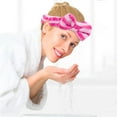 thumbnail image 2 of WTXUE Headbands for Women, Hydrotherapy Headband 1 Piece Bow Hairband Women's Facial Makeup Headband Soft Coral Headband for Shower Face Wash, Hot Pink, 2 of 5