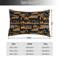 thumbnail image 2 of Fotbe Yellow Excavator Funda de Almohada Decorativa Estilo Occidental, Lujo en Algodón, Fundas para Almohadas King, Cojín Estampado para Decoración del Hogar-16"x24", 2 of 6